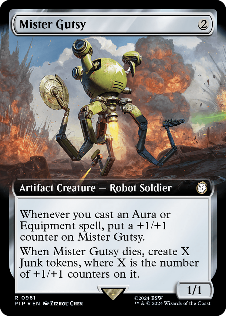 Mister Gutsy (Extended Art) (Surge Foil) [Fallout] | The CG Realm