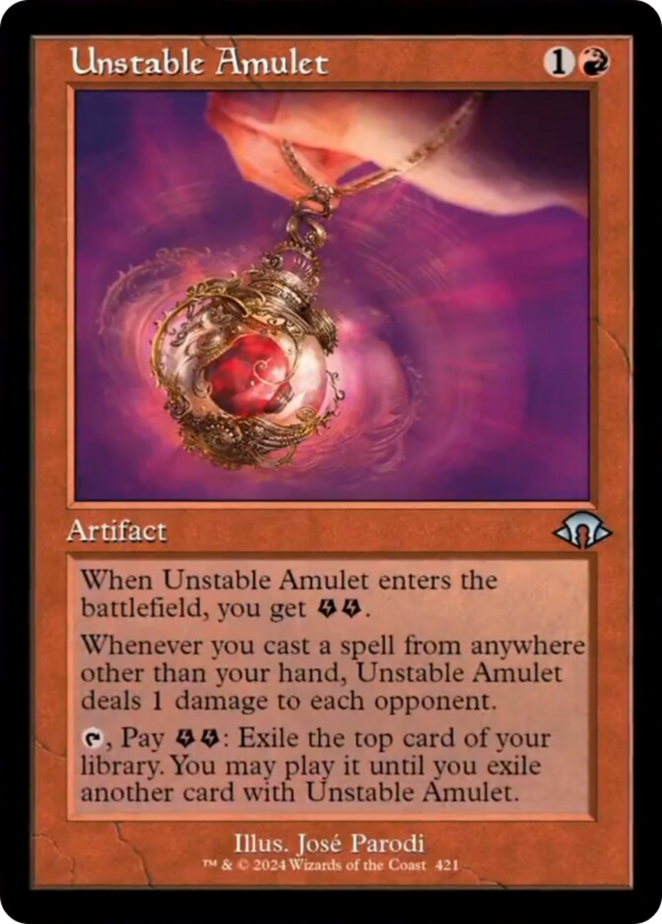 Unstable Amulet (Retro) [Modern Horizons 3] | The CG Realm