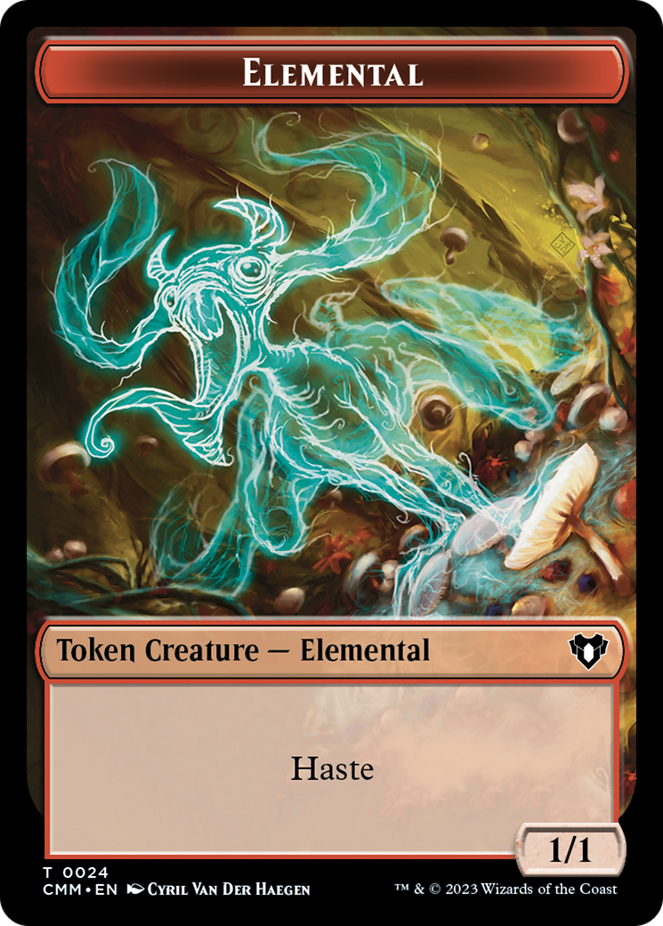 Elemental Token (24) [Commander Masters Tokens] | The CG Realm