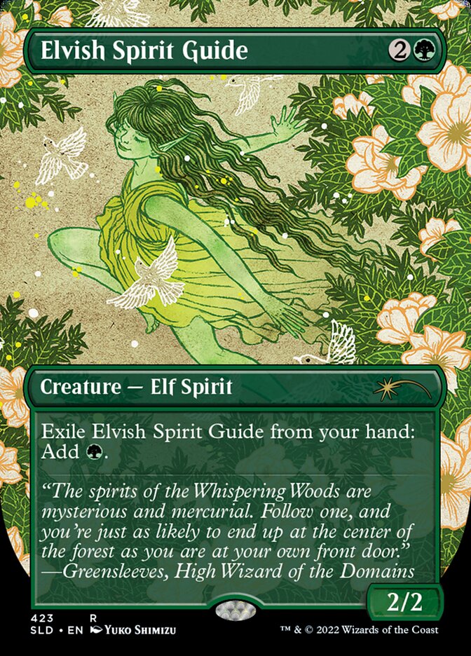 Elvish Spirit Guide (Borderless) [Secret Lair Drop Series] | The CG Realm