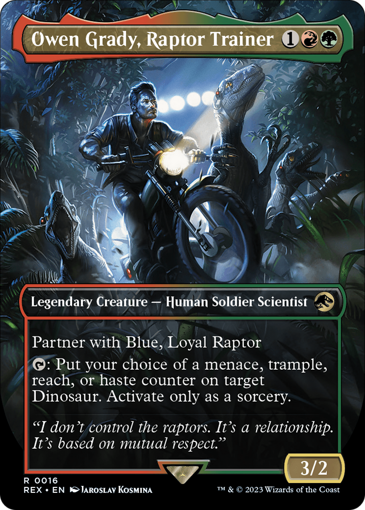 Owen Grady, Raptor Trainer (Borderless) [Jurassic World Collection] | The CG Realm