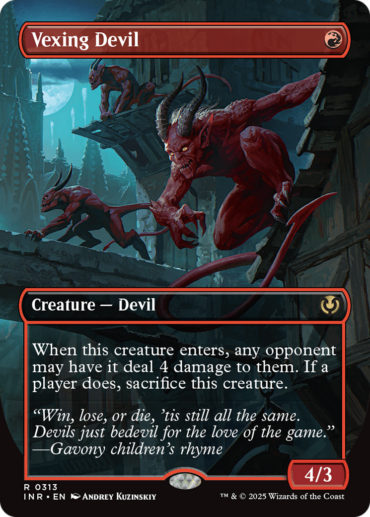 Vexing Devil (Borderless) [Innistrad Remastered] | The CG Realm