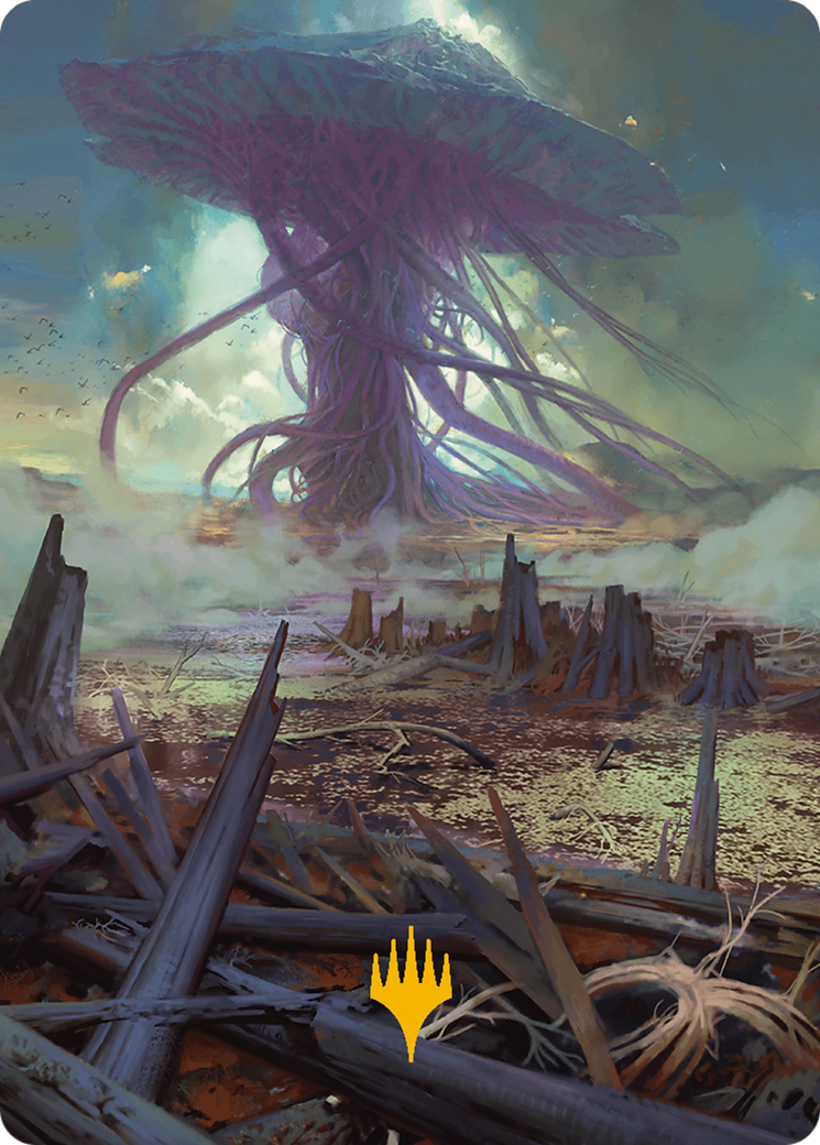 Swamp Art Card (Gold-Stamped Planeswalker Symbol) [Modern Horizons 3 Art Series] | The CG Realm