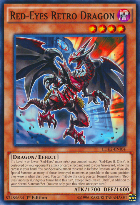 Red-Eyes Retro Dragon [LDK2-ENJ04] Common | The CG Realm