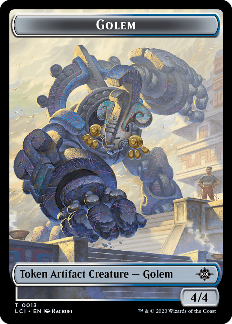 Treasure (0018) // Golem Double-Sided Token [The Lost Caverns of Ixalan Tokens] | The CG Realm