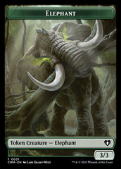 Spirit (0010) // Elephant Double-Sided Token [Commander Masters Tokens] | The CG Realm