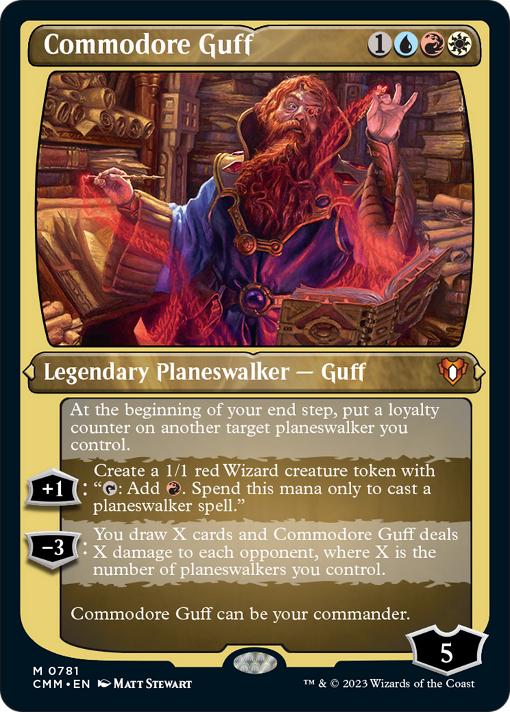 Commodore Guff (Display Commander) (Foil Etched) [Commander Masters] | The CG Realm