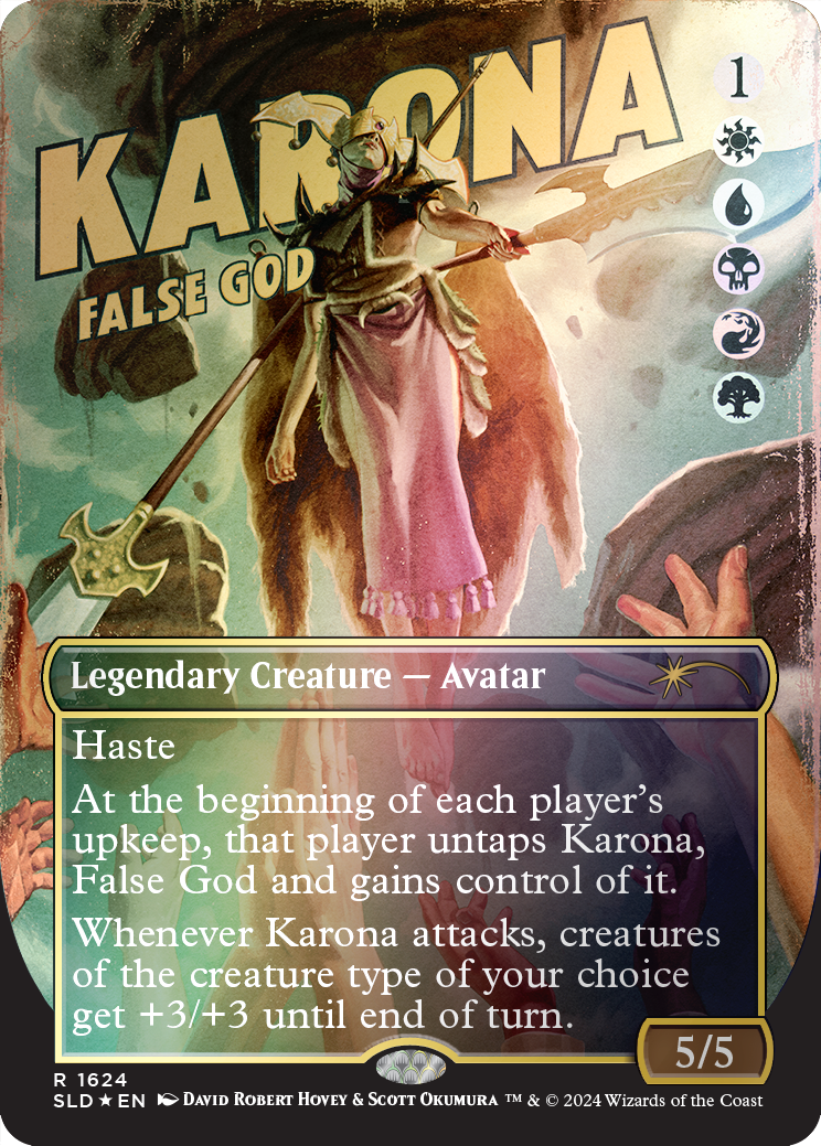 Karona, False God (Rainbow Foil) [Secret Lair Drop Series] | The CG Realm