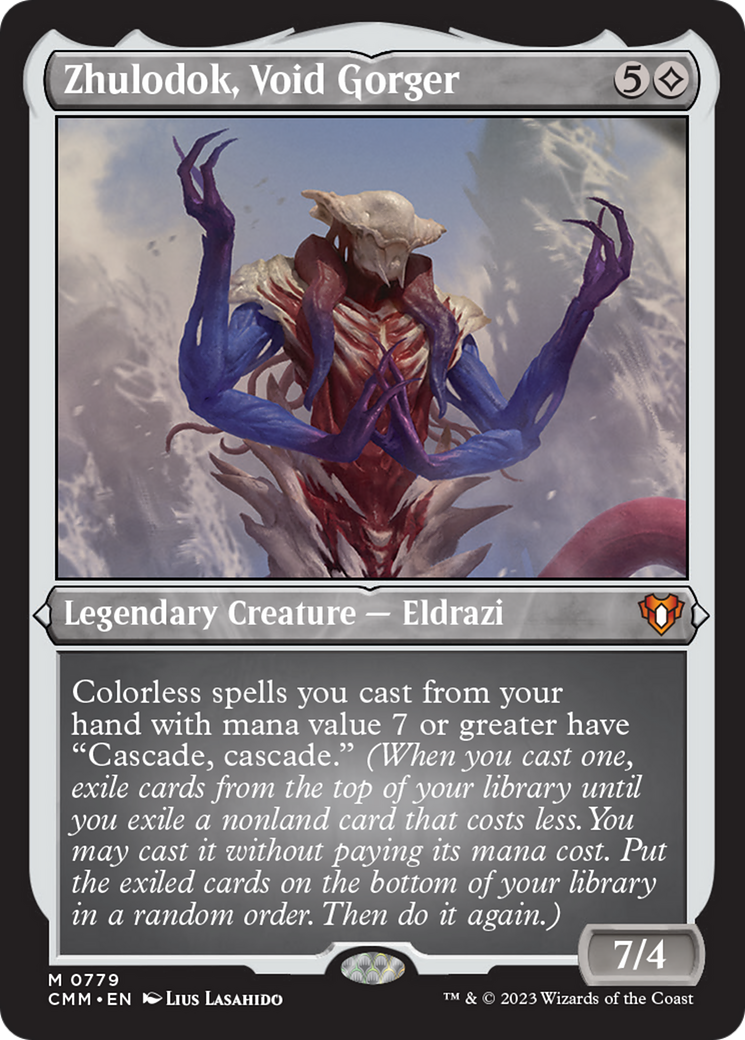 Zhulodok, Void Gorger (Display Commander) (Foil Etched) [Commander Masters] | The CG Realm