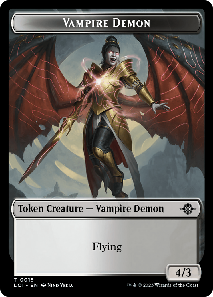 Vampire Demon Token [The Lost Caverns of Ixalan Tokens] | The CG Realm