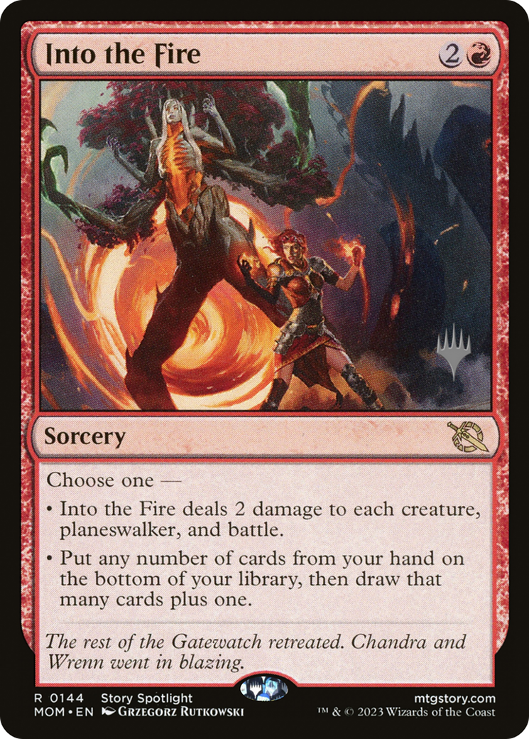 Into the Fire (Promo Pack) [March of the Machine Promos] | The CG Realm