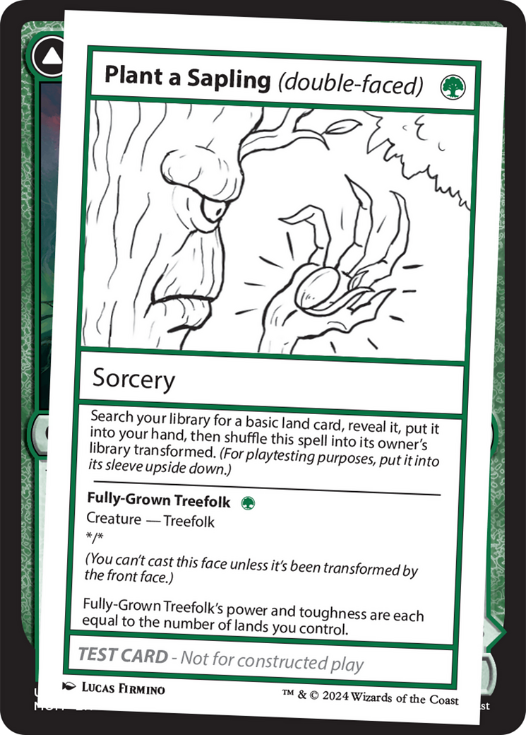 Plant a Sapling (double-faced) [Mystery Booster 2 Playtest Cards] | The CG Realm