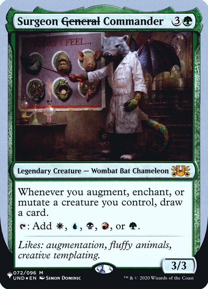 Surgeon General Commander (Unfinity Foil Edition) [The List] | The CG Realm