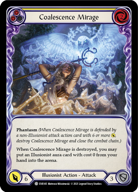 Coalescence Mirage (Yellow) [EVR145] (Everfest)  1st Edition Rainbow Foil | The CG Realm