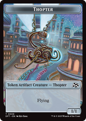 Golem (0015) // Thopter (0009) Double-Sided Token [Aetherdrift Tokens] | The CG Realm