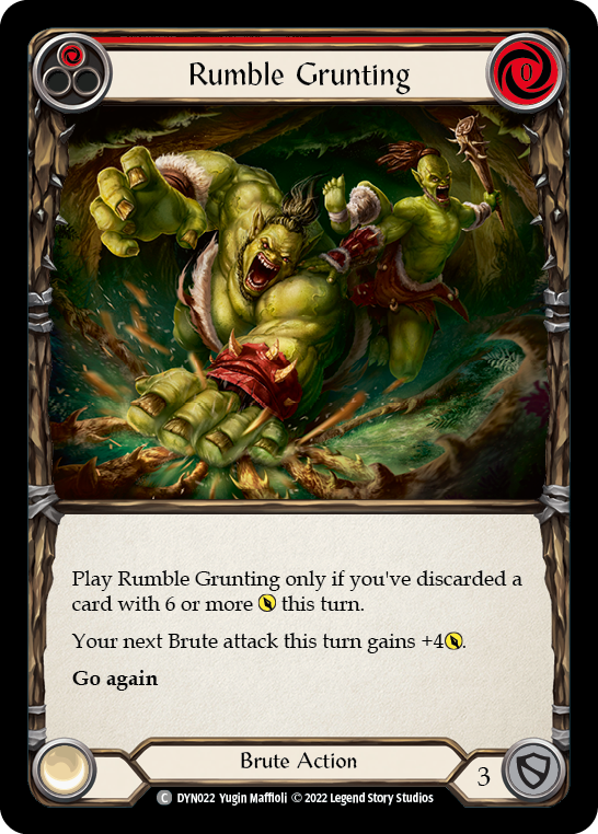 Rumble Grunting (Red) [DYN022] (Dynasty) | The CG Realm