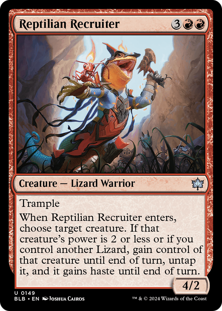 Reptilian Recruiter [Bloomburrow] | The CG Realm