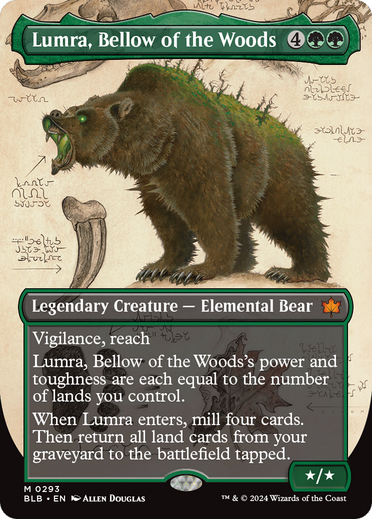 Lumra, Bellow of the Woods (Borderless) (0293) [Bloomburrow] | The CG Realm