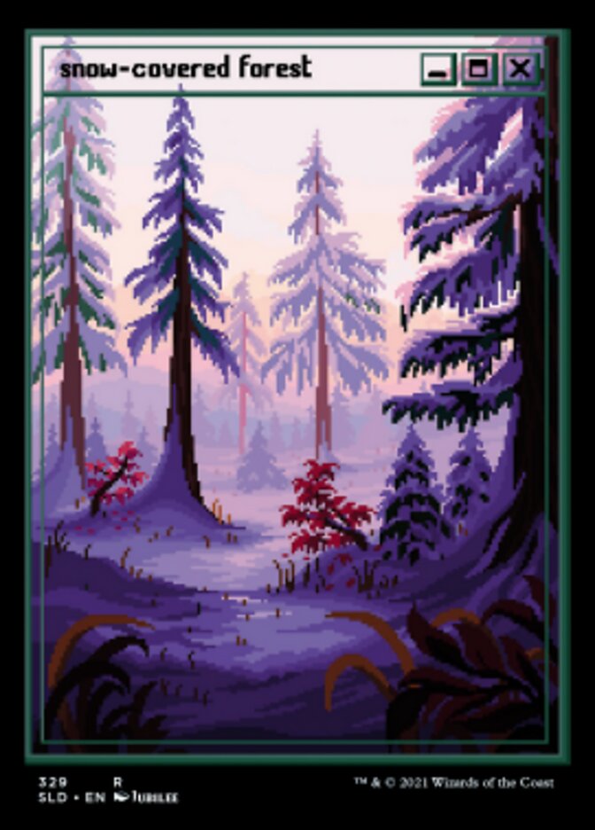 Snow-Covered Forest (Foil Etched) [Secret Lair Drop Series] | The CG Realm