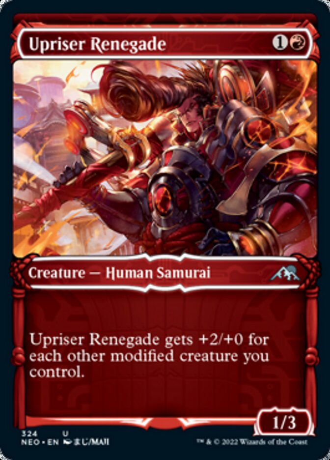 Upriser Renegade (Showcase Samurai) [Kamigawa: Neon Dynasty] | The CG Realm