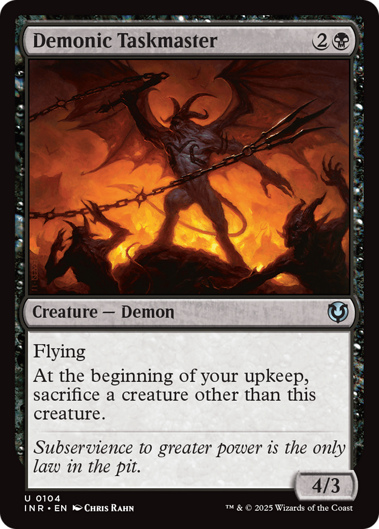 Demonic Taskmaster [Innistrad Remastered] | The CG Realm