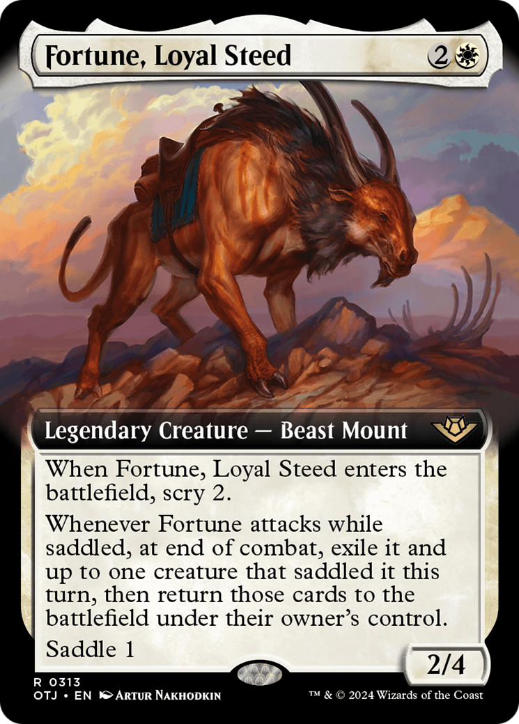 Fortune, Loyal Steed (Extended Art) [Outlaws of Thunder Junction] | The CG Realm