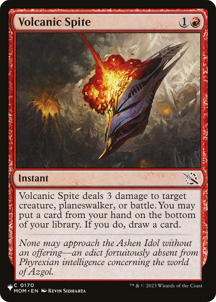 Volcanic Spite [The List Reprints] | The CG Realm