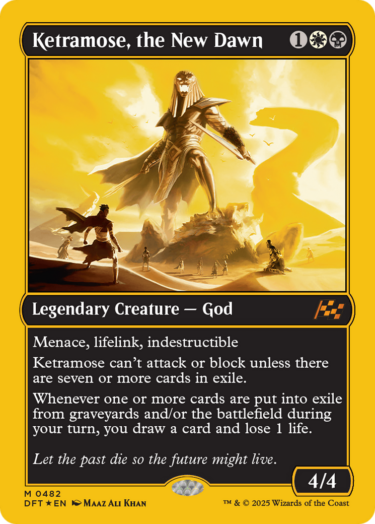 Ketramose, the New Dawn (First-Place Foil) [Aetherdrift] | The CG Realm