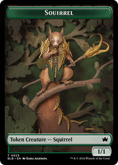 Squirrel // Darkstar Augur Double-Sided Token [Bloomburrow Tokens] | The CG Realm