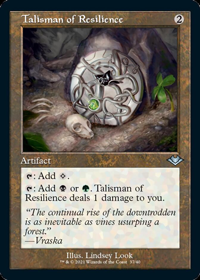 Talisman of Resilience (Retro Foil Etched) [Modern Horizons] | The CG Realm