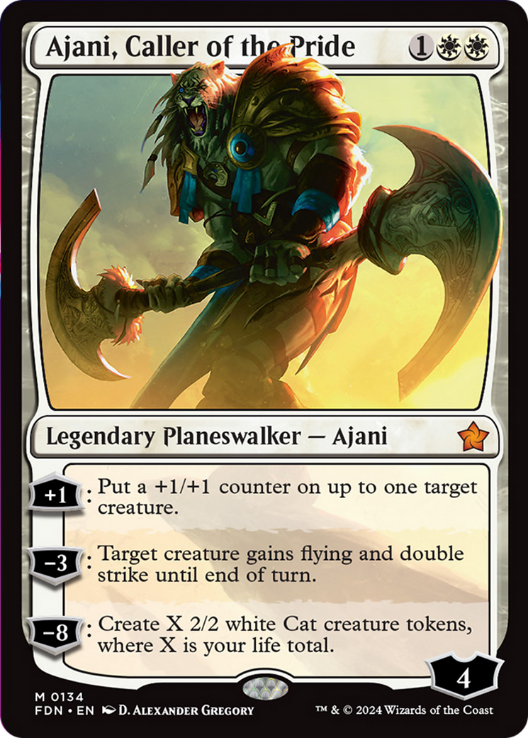 Ajani, Caller of the Pride [Foundations] | The CG Realm