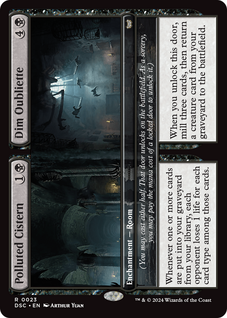 Polluted Cistern // Dim Oubliette [Duskmourn: House of Horror Commander] | The CG Realm