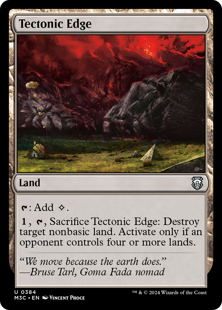 Tectonic Edge (Ripple Foil) [Modern Horizons 3 Commander] | The CG Realm