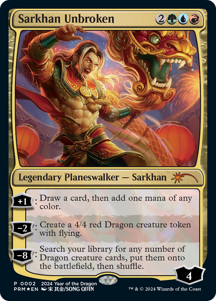 Sarkhan Unbroken (Year of the Dragon 2024) [Standard Showdown Promos] | The CG Realm