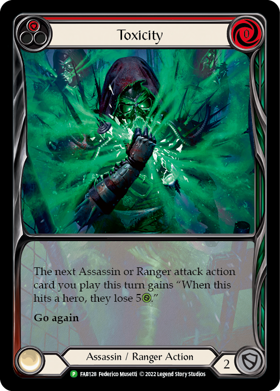 Toxicity (Red) [FAB128] (Promo)  Rainbow Foil | The CG Realm