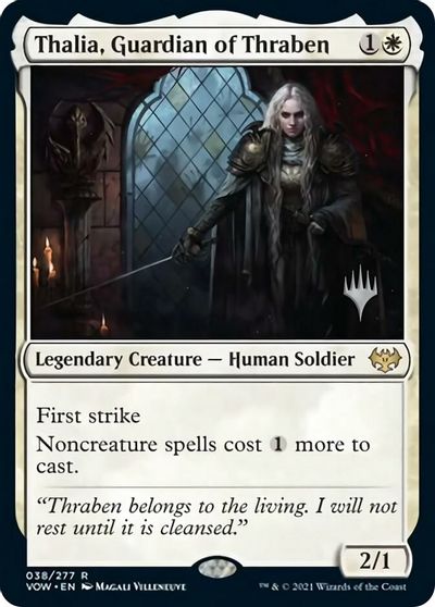 Thalia, Guardian of Thraben (Promo Pack) [Innistrad: Crimson Vow Promos] | The CG Realm