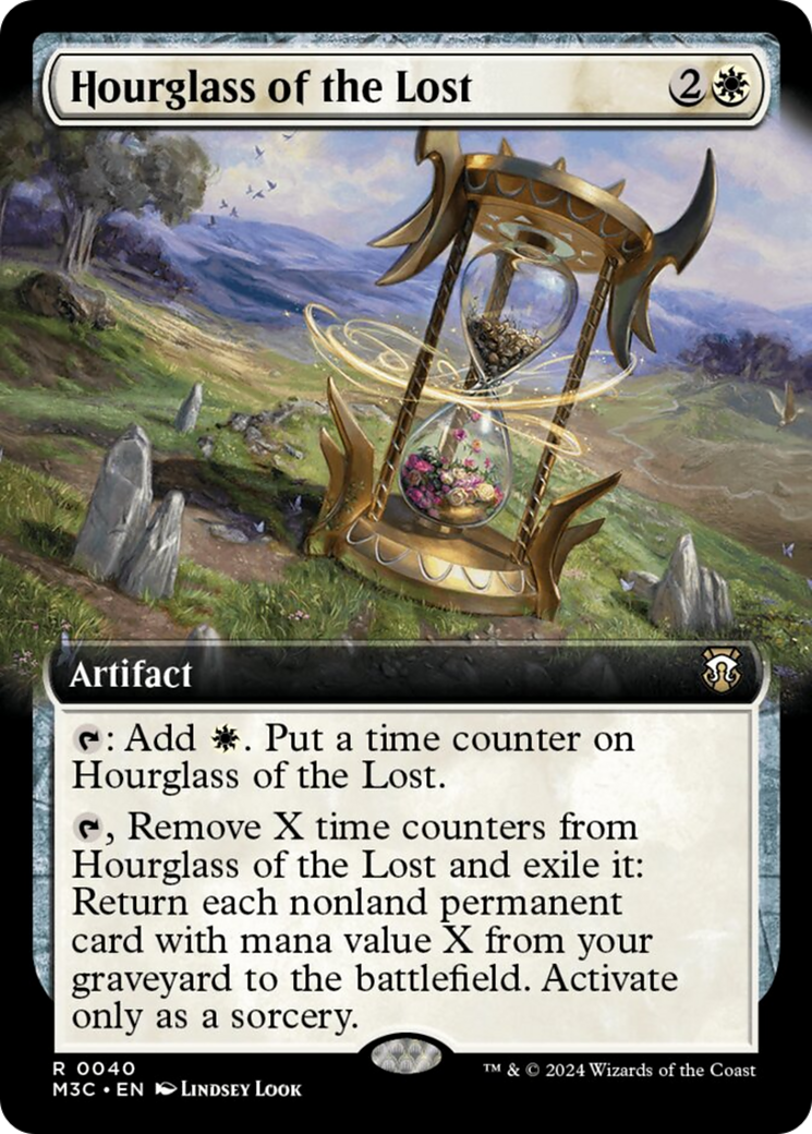 Hourglass of the Lost (Extended Art) (Ripple Foil) [Modern Horizons 3 Commander] | The CG Realm