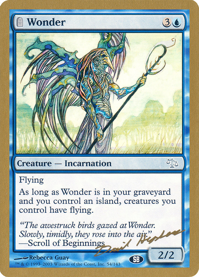 Wonder (Dave Humpherys) (SB) [World Championship Decks 2003] | The CG Realm