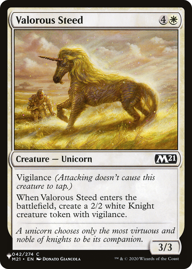 Valorous Steed [The List Reprints] | The CG Realm