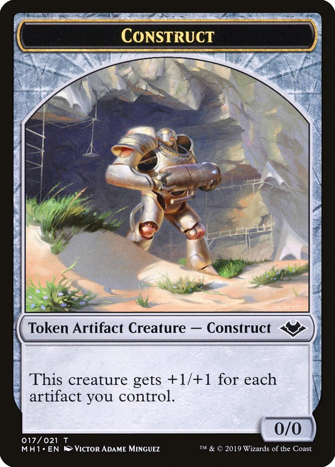 Soldier (004) // Construct (017) Double-Sided Token [Modern Horizons Tokens] | The CG Realm