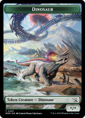 Soldier // Dinosaur Double-Sided Token [March of the Machine Tokens] | The CG Realm