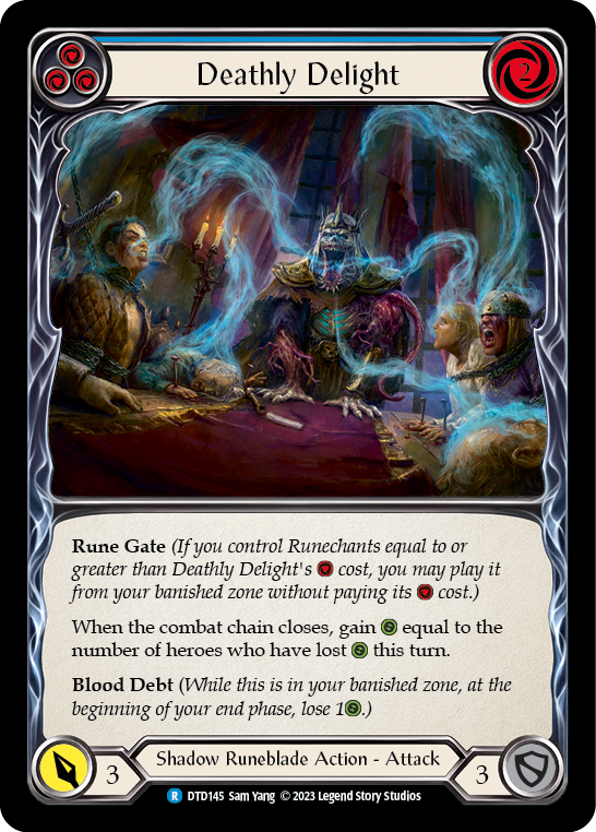 Deathly Delight (Blue) [DTD145] (Dusk Till Dawn)  Rainbow Foil | The CG Realm