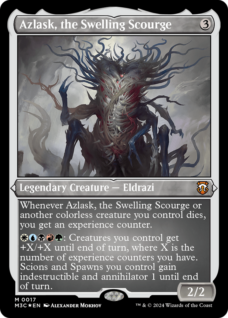 Azlask, the Swelling Scourge (Foil Etched) [Modern Horizons 3 Commander] | The CG Realm