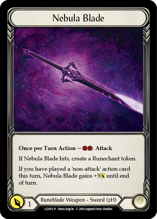 Nebula Blade [LGS011-P] (Promo)  1st Edition Cold Foil | The CG Realm