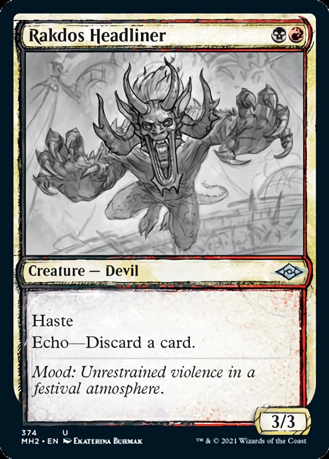 Rakdos Headliner (Sketch) [Modern Horizons 2] | The CG Realm