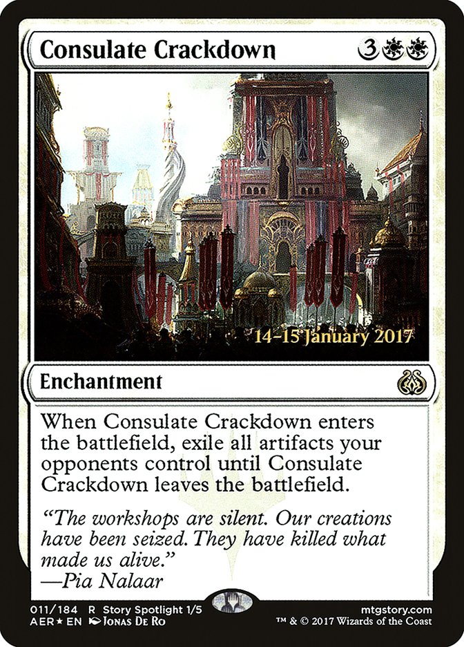 Consulate Crackdown [Aether Revolt Prerelease Promos] | The CG Realm