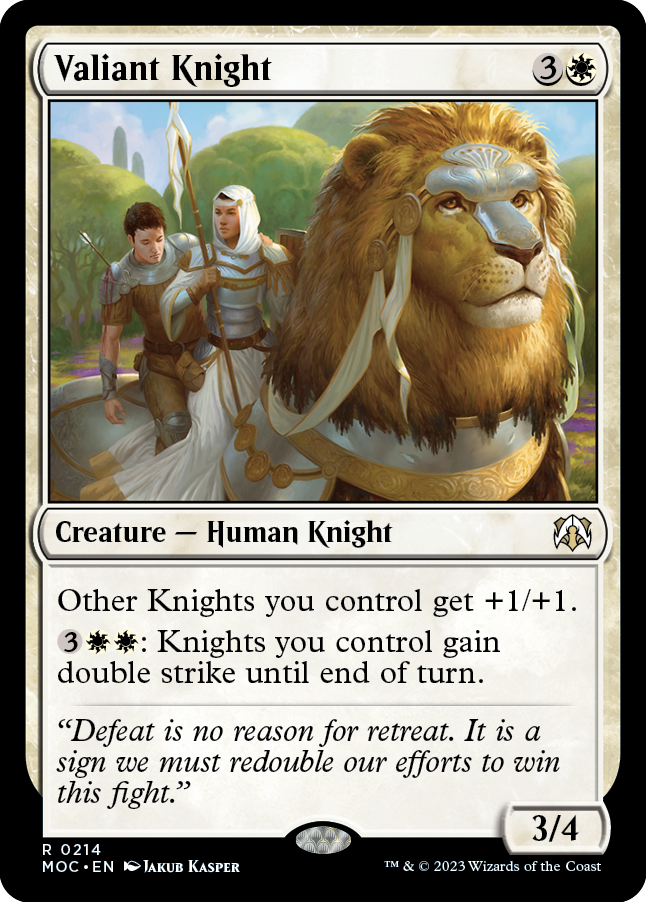 Valiant Knight [March of the Machine Commander] | The CG Realm