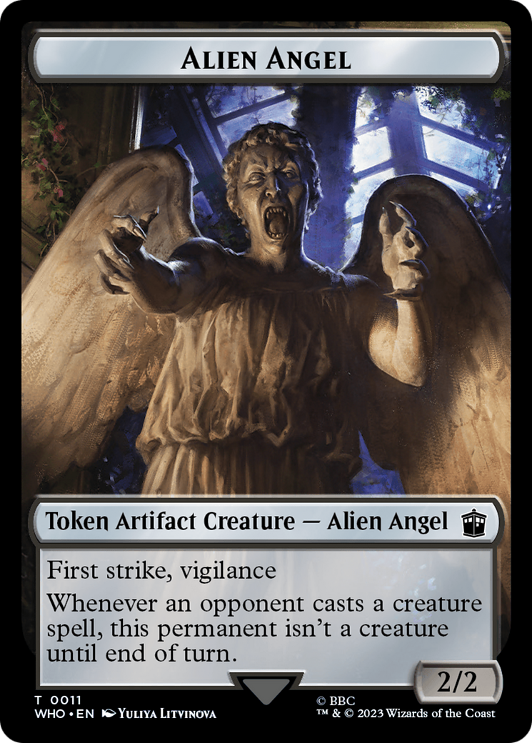 Alien Angel // Clue (0021) Double-Sided Token [Doctor Who Tokens] | The CG Realm