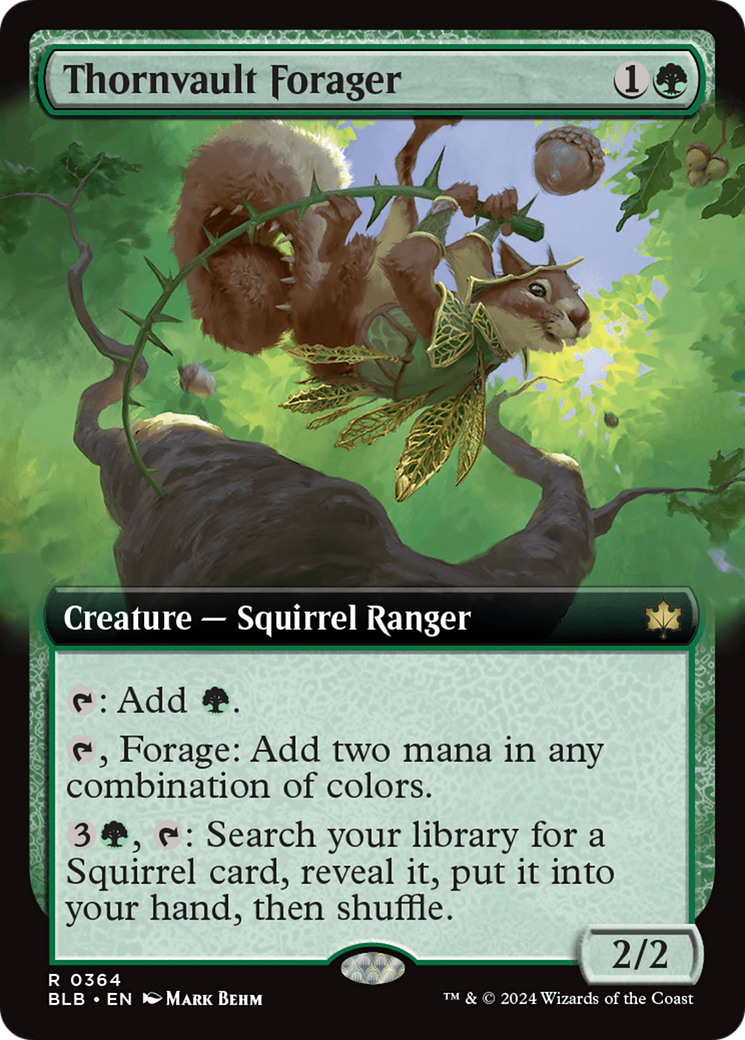 Thornvault Forager (Extended Art) [Bloomburrow] | The CG Realm