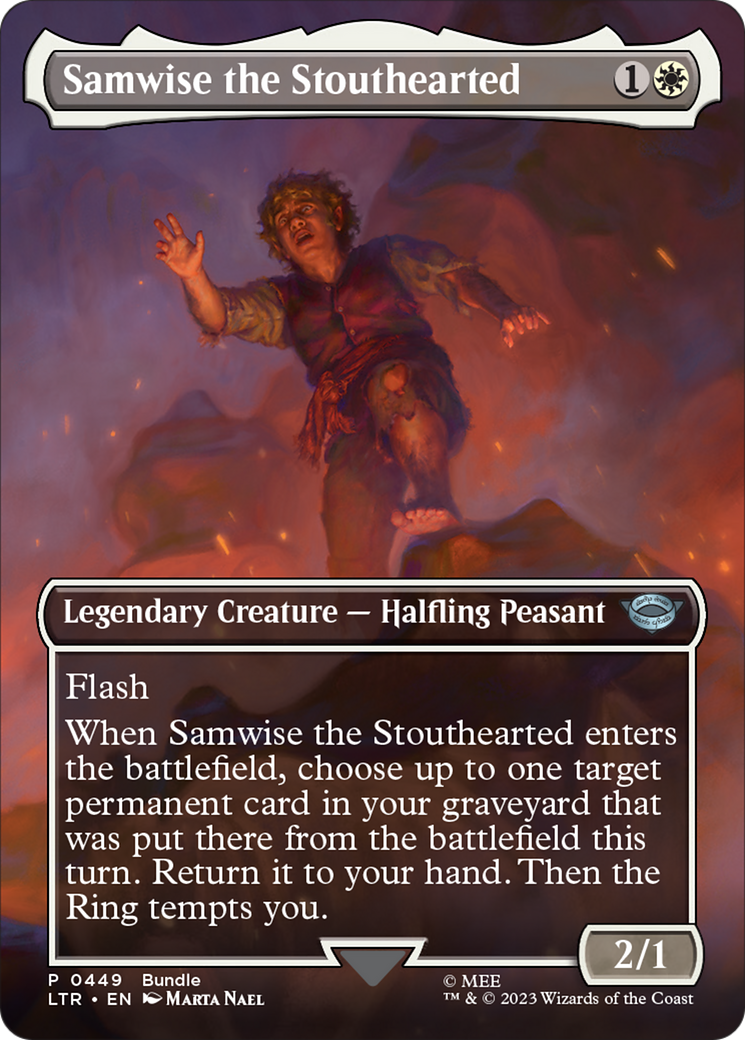 Samwise the Stouthearted (Borderless Alternate Art) [The Lord of the Rings: Tales of Middle-Earth] | The CG Realm